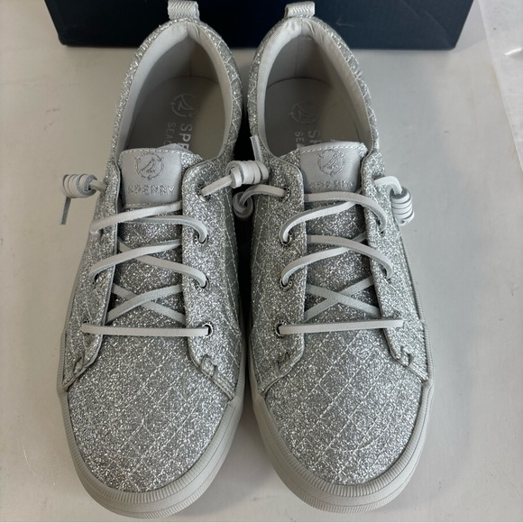 Sperry Crest Vibe Sneaker Shimmer Size 7.5 - Picture 2 of 11
